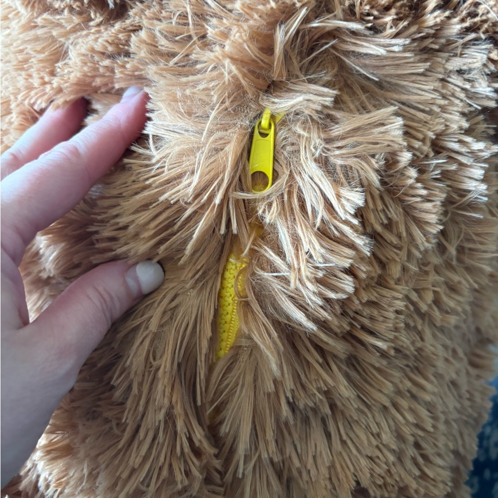 Plush/ bouncer Highland Cow Stuffed Animal - Rust Brown - Picture 5 of 7